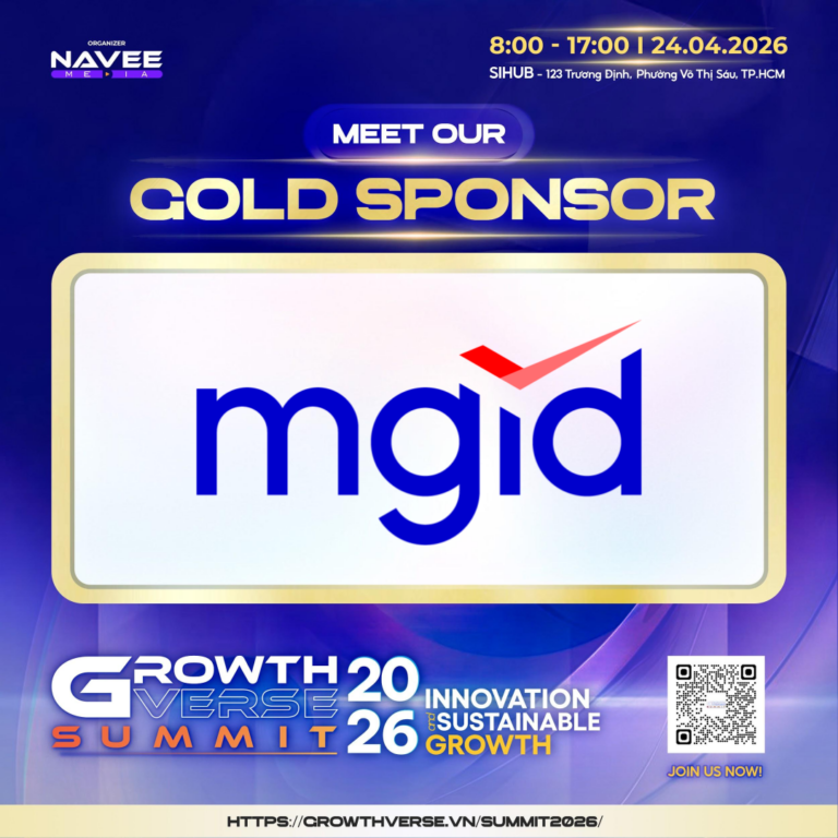 MGID Việt Nam trở thành Nhà tài trợ Vàng tại GrowthVerse Summit 2026
