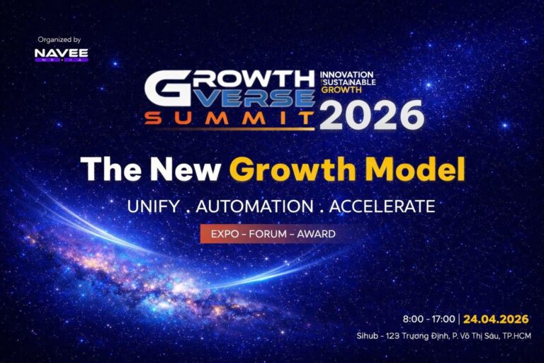 Sự kiện GrowthVerse Summit 2026 quy tụ doanh nghiệp và chuyên gia tăng trưởng