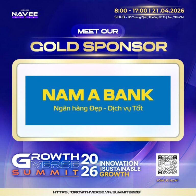 Nam Á Bank đồng hành cùng Growthverse Summit với vai trò đối tác vàng