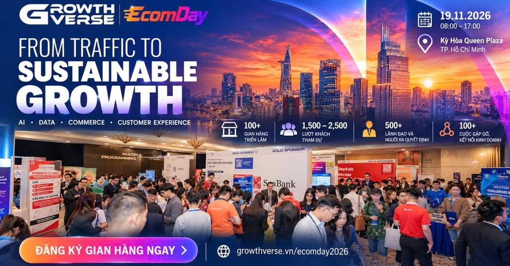 GrowthVerse x EcomDay 2026: Giải mã bài toán chuyển đổi từ Traffic sang Tăng trưởng Bền vững